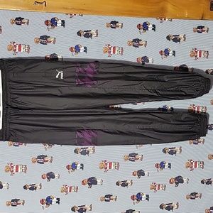 PUMA Women's Trend All Over Print Woven Athletic Jogger Pants Blk/purple Medium